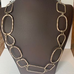Hammered Silver Necklace
